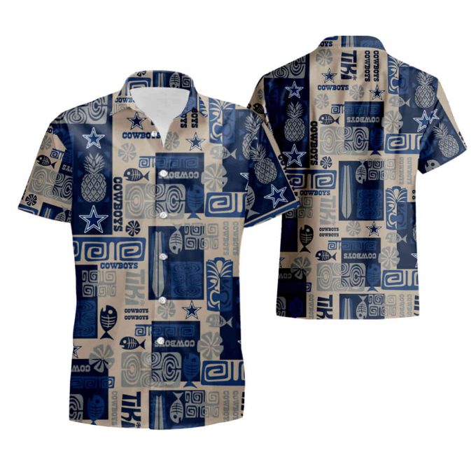 Dallas Cowboys Fish Pineapple Pattern Hawaiian Shirt Summer Shirt 4