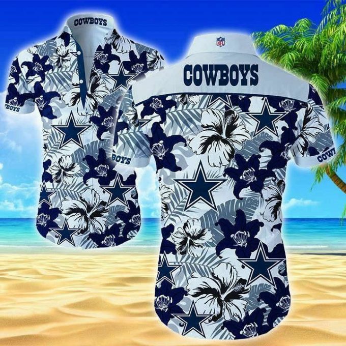 Dallas Cowboys Floral Hawaiian Shirt 1