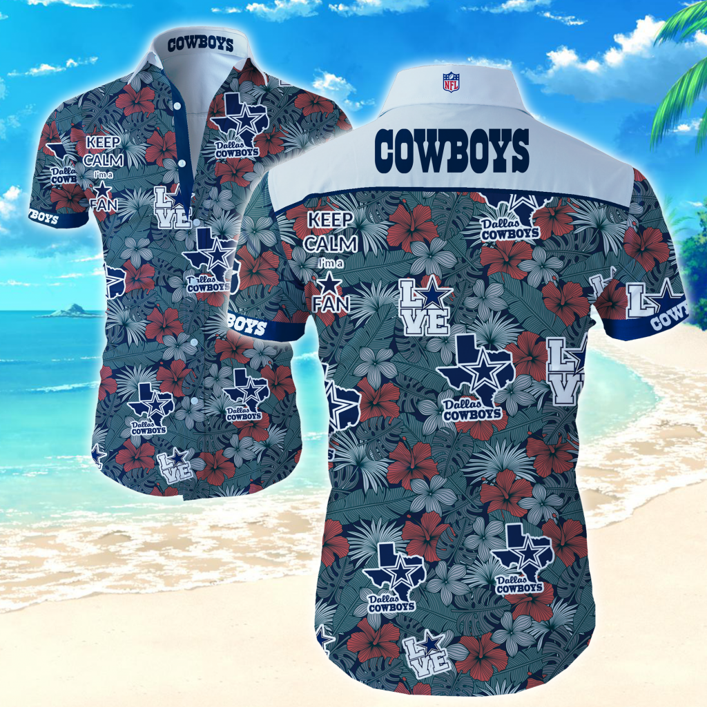 Dallas Cowboys Hawaiian Shirt Aloha Tee 3