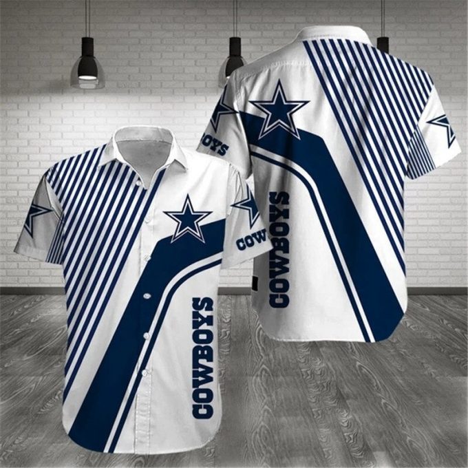 Dallas Cowboys Hawaiian Shirts Pattern Stripe 1