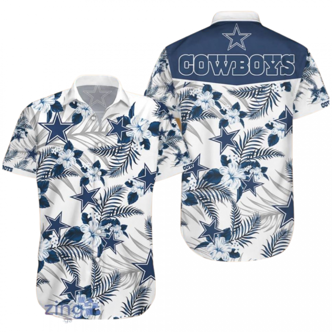 Dallas Cowboys Hibiscus Cool Design - Aloha Hawaiian Shirts For Men &Amp;Amp; For Women Couples - Bowl Games Fan Gifts 1