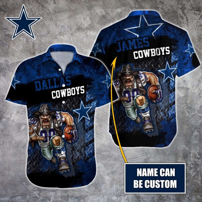 Dallas Cowboys Nfl-Hawaiian Shirt Custom 1