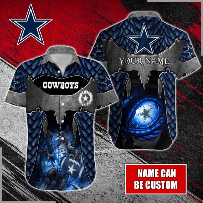 Dallas Cowboys Nfl-Hawaiian Shirt Custom