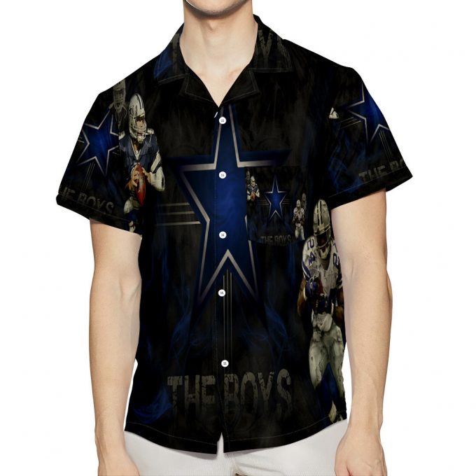 Dallas Cowboys Players Star Smoke 3D All Over Print Summer Beach Hawaiian Shirt With Pocket 1