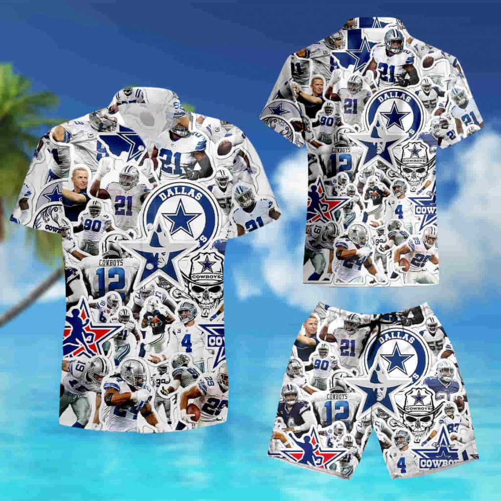 Dallas Cowboys Team Regular Fit Hawaiian Shirt Summer Shirt 6