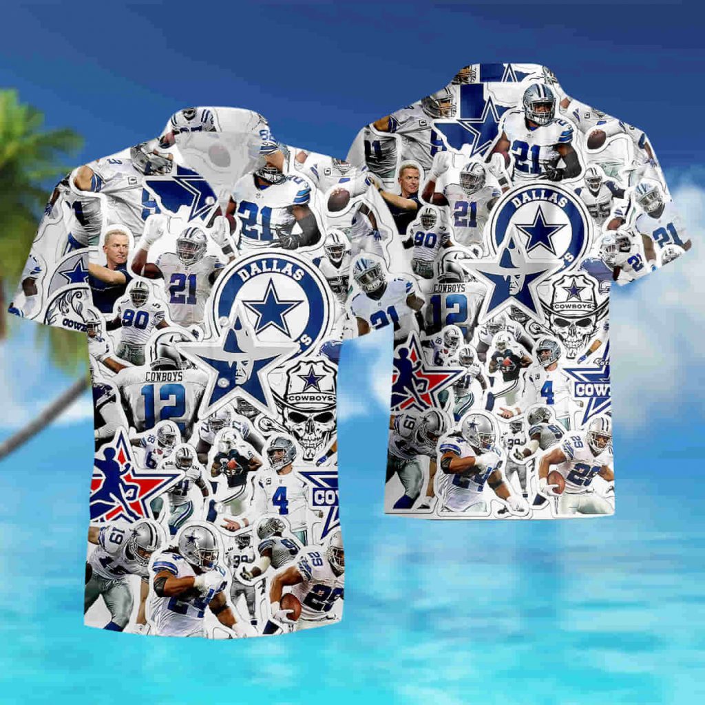 Dallas Cowboys Team Regular Fit Hawaiian Shirt Summer Shirt 12