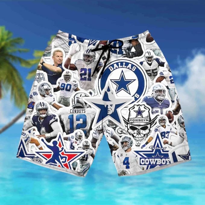 Dallas Cowboys Team Regular Fit Hawaiian Shirt Summer Shirt 5