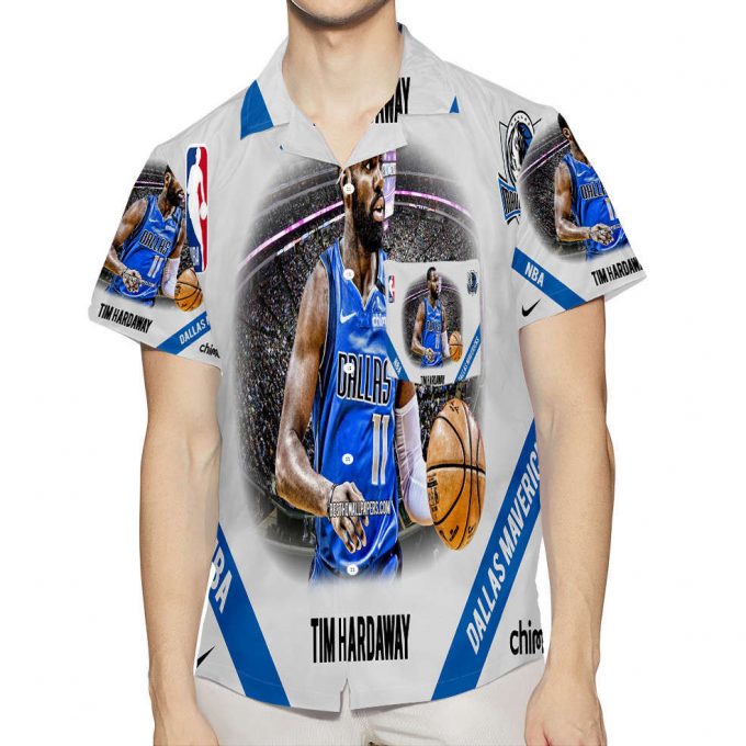 Dallas Mavericks 11 Tim Hardaway 3D All Over Print Summer Beach Hawaiian Shirt With Pocket 1