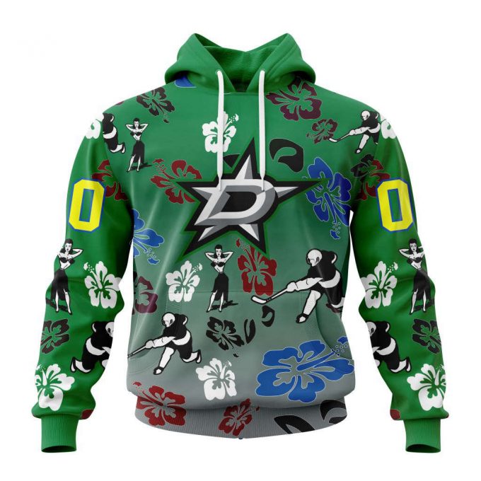 Dallas Stars Hawaiian Style Design For Fans Unisex Hoodie Hd3952 2