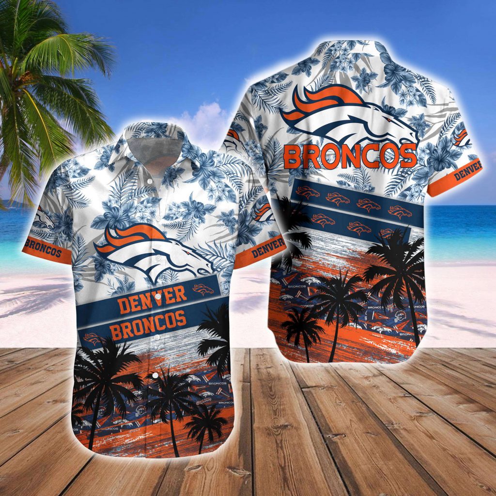 Denver Broncos Hawaiian Shirt And Beach Short 14