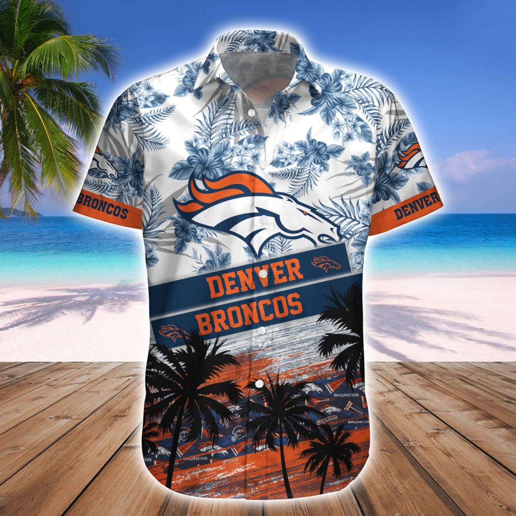 Denver Broncos Hawaiian Shirt And Beach Short 16