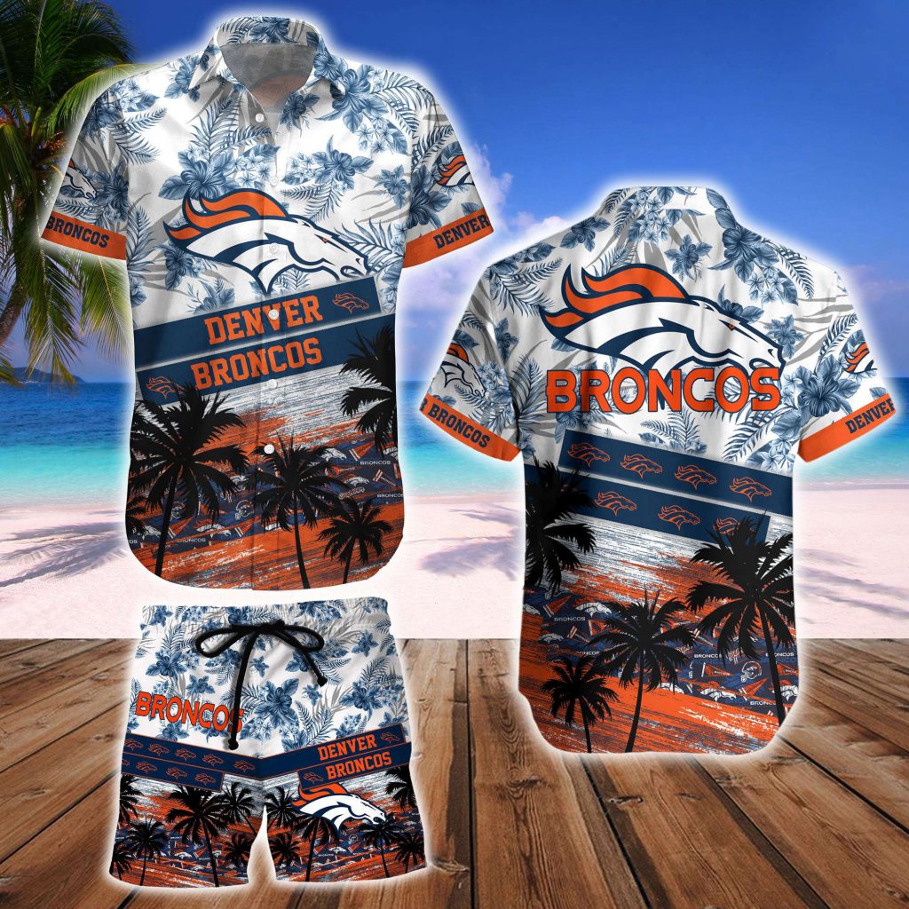 Denver Broncos Hawaiian Shirt And Beach Short 8