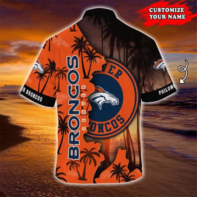 Denver Broncos Hawaiian Shirt Customize Your Name 2