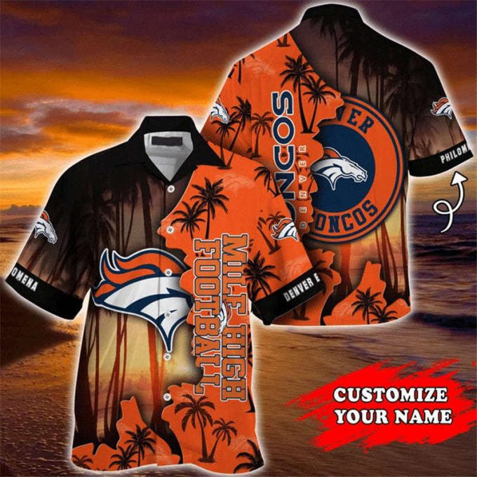 Denver Broncos Hawaiian Shirt Customize Your Name 3