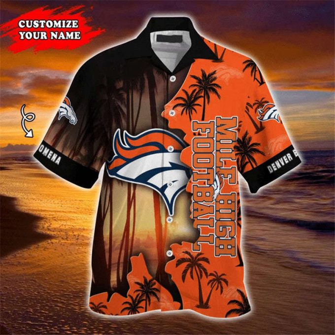 Denver Broncos Hawaiian Shirt Customize Your Name 1