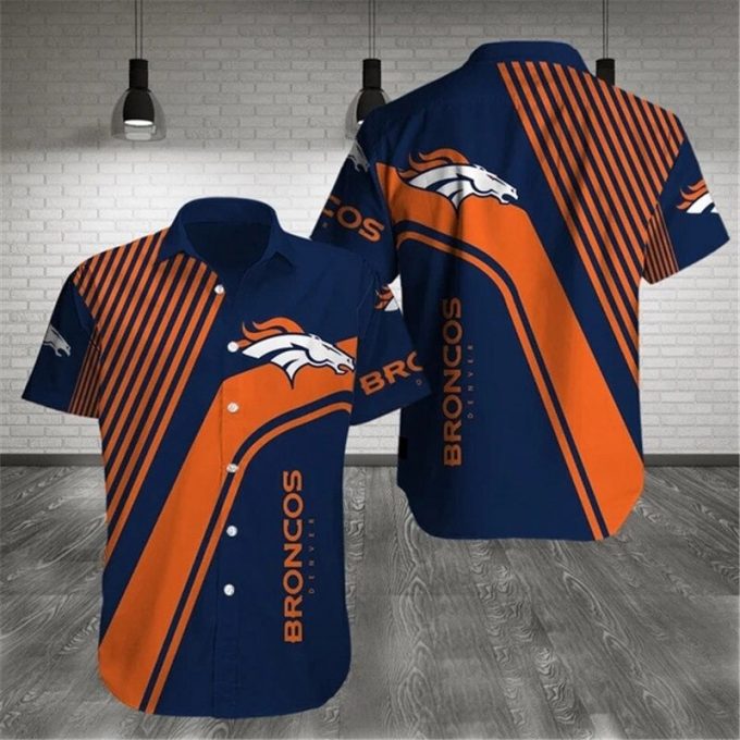 Denver Broncos Hawaiian Shirts Pattern Stripe 1
