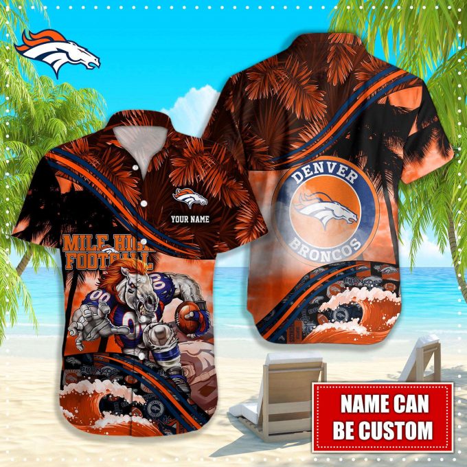Denver Broncos Nfl-Hawaiian Shirt Custom 1