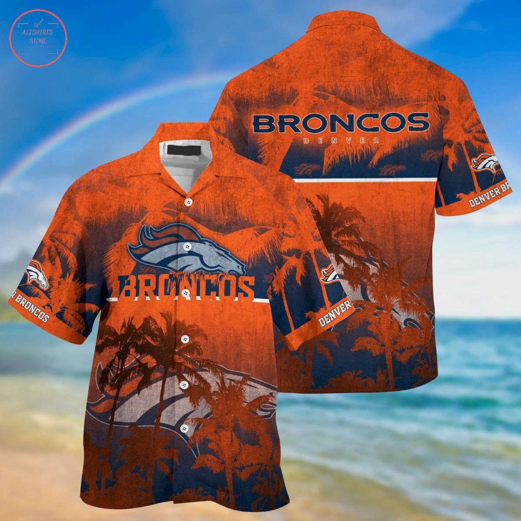 Denver Broncos Palm Hawaiian Shirt 2