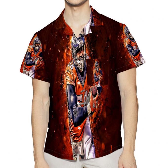 Denver Broncos Von Miller V60 3D All Over Print Summer Beach Hawaiian Shirt With Pocket 1