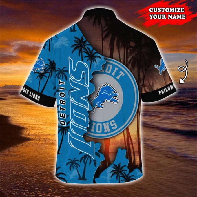 Detroit Lions Hawaiian Shirt Customize Your Name 2