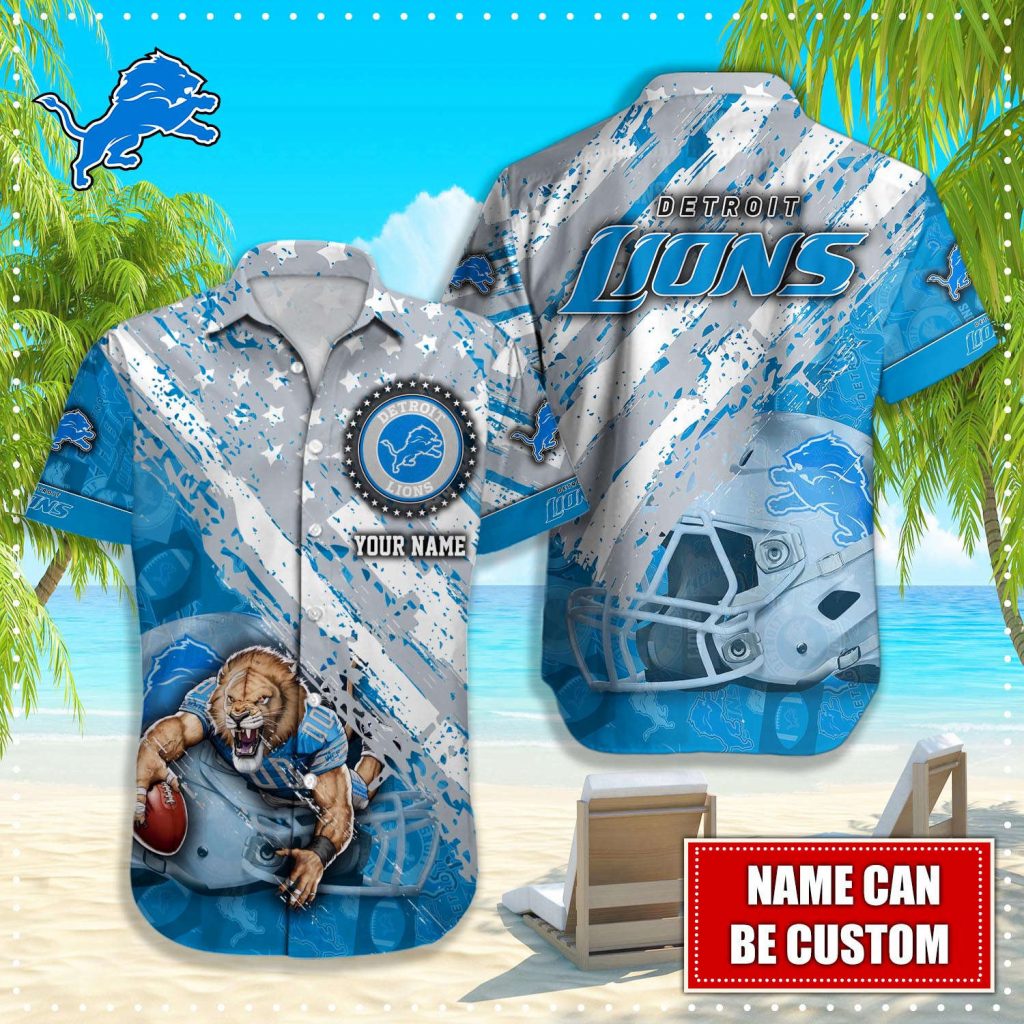 Detroit Lions Nfl Custom Hawaiian Shirt 5