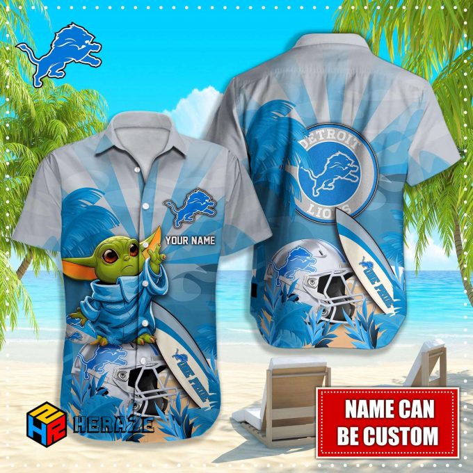 Detroit Lions Nfl Custom Hawaiian Shirt 1