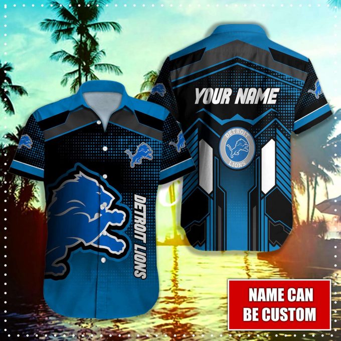 Detroit Lions Nfl-Hawaii Shirt Custom 1