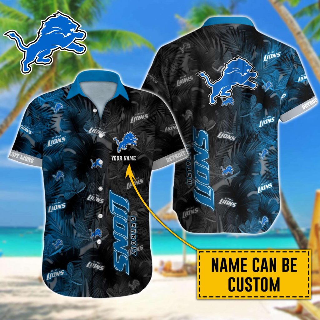 Detroit Lions Nfl-Hawaii Shirt Custom 2