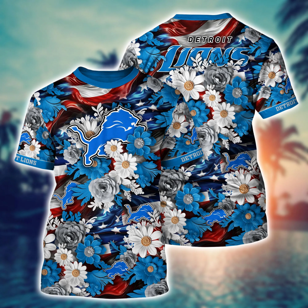 Detroit Lions Nfl Hawaii Shirt Independence Day, Summer Shirts 8