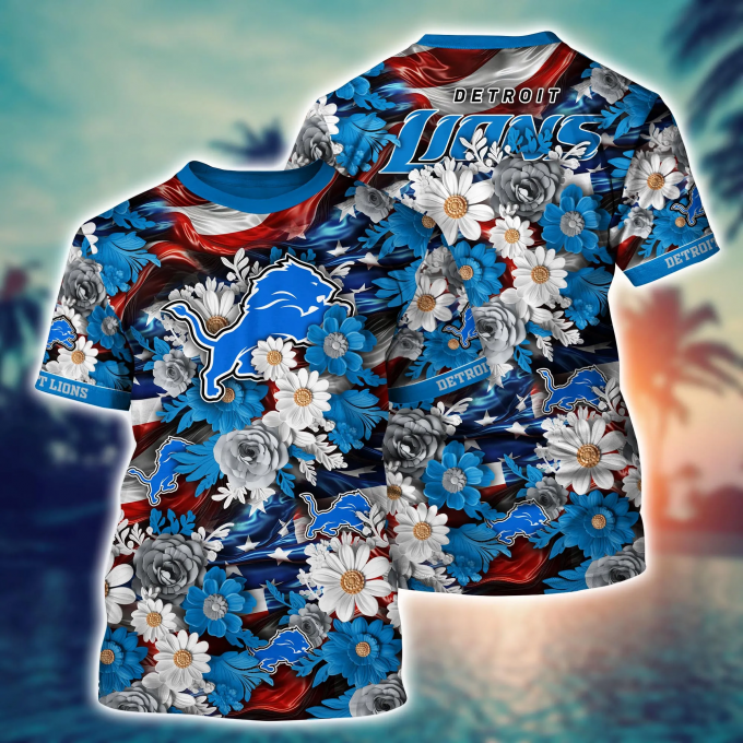 Detroit Lions Nfl Hawaii Shirt Independence Day, Summer Shirts 2