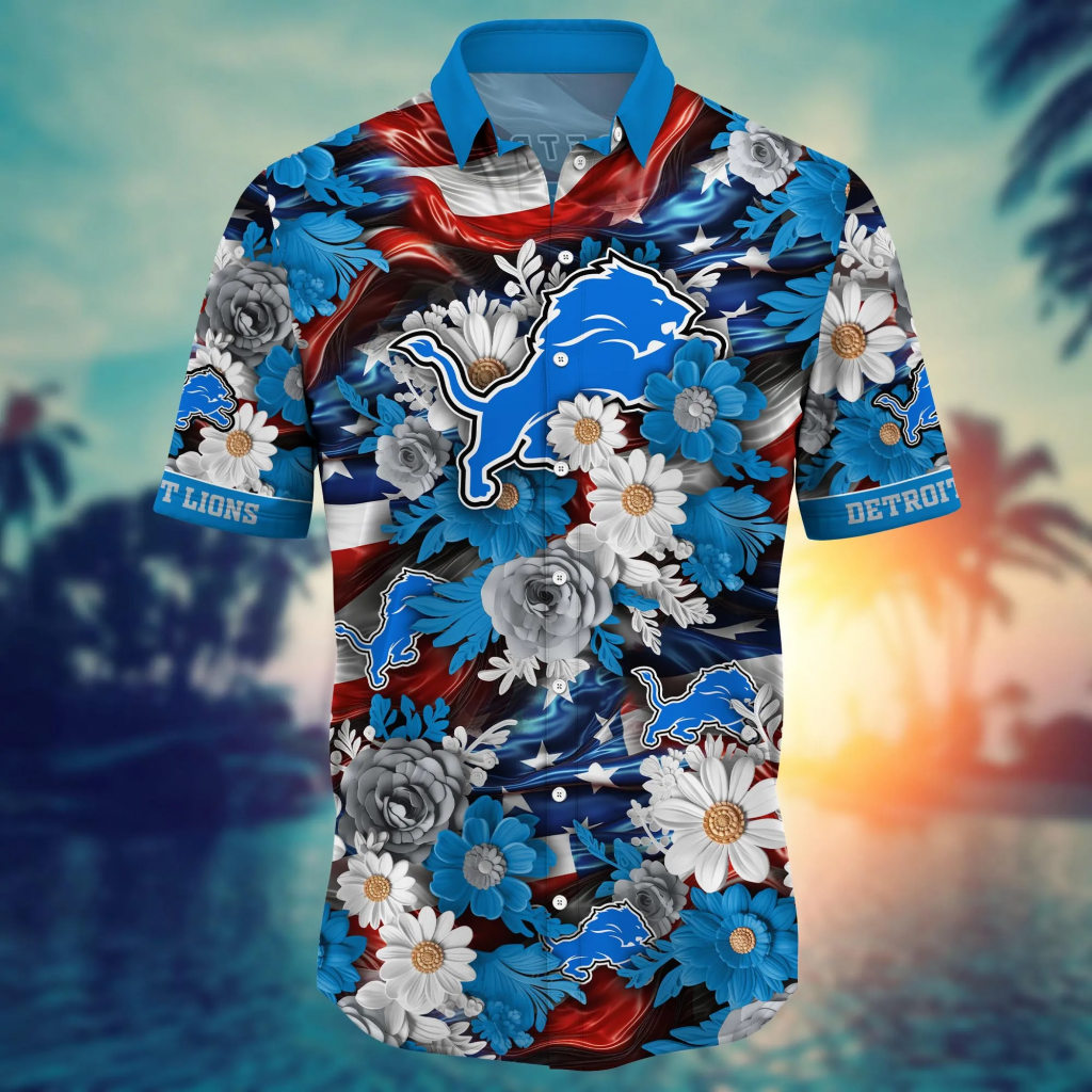 Detroit Lions Nfl Hawaii Shirt Independence Day, Summer Shirts 14