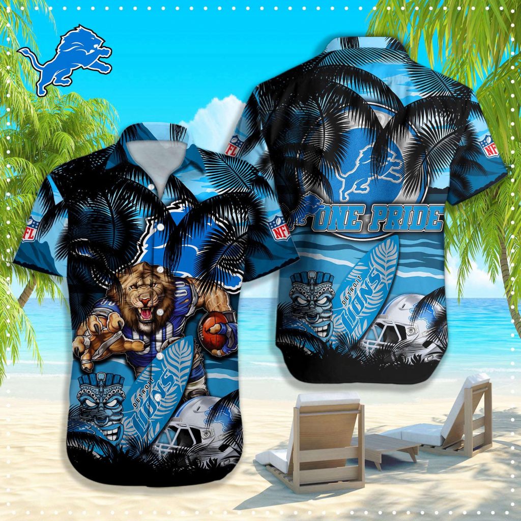 Detroit Lions Nfl-Hawaiian Shirt 2