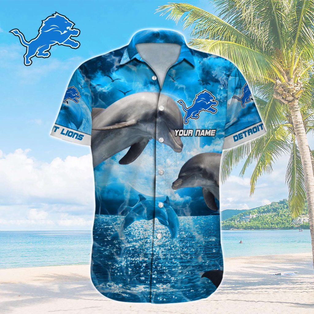 Detroit Lions Nfl-Hawaiian Shirt Custom 6