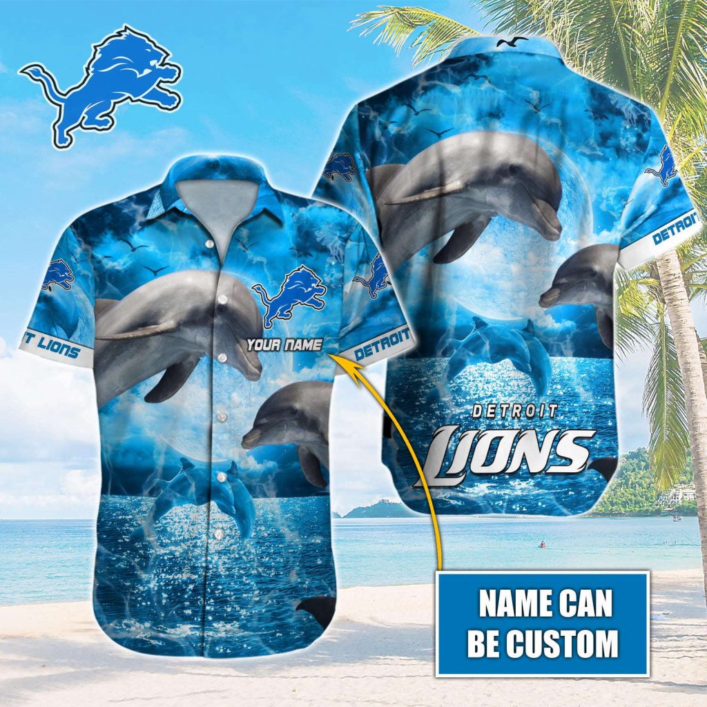 Detroit Lions Nfl-Hawaiian Shirt Custom 4