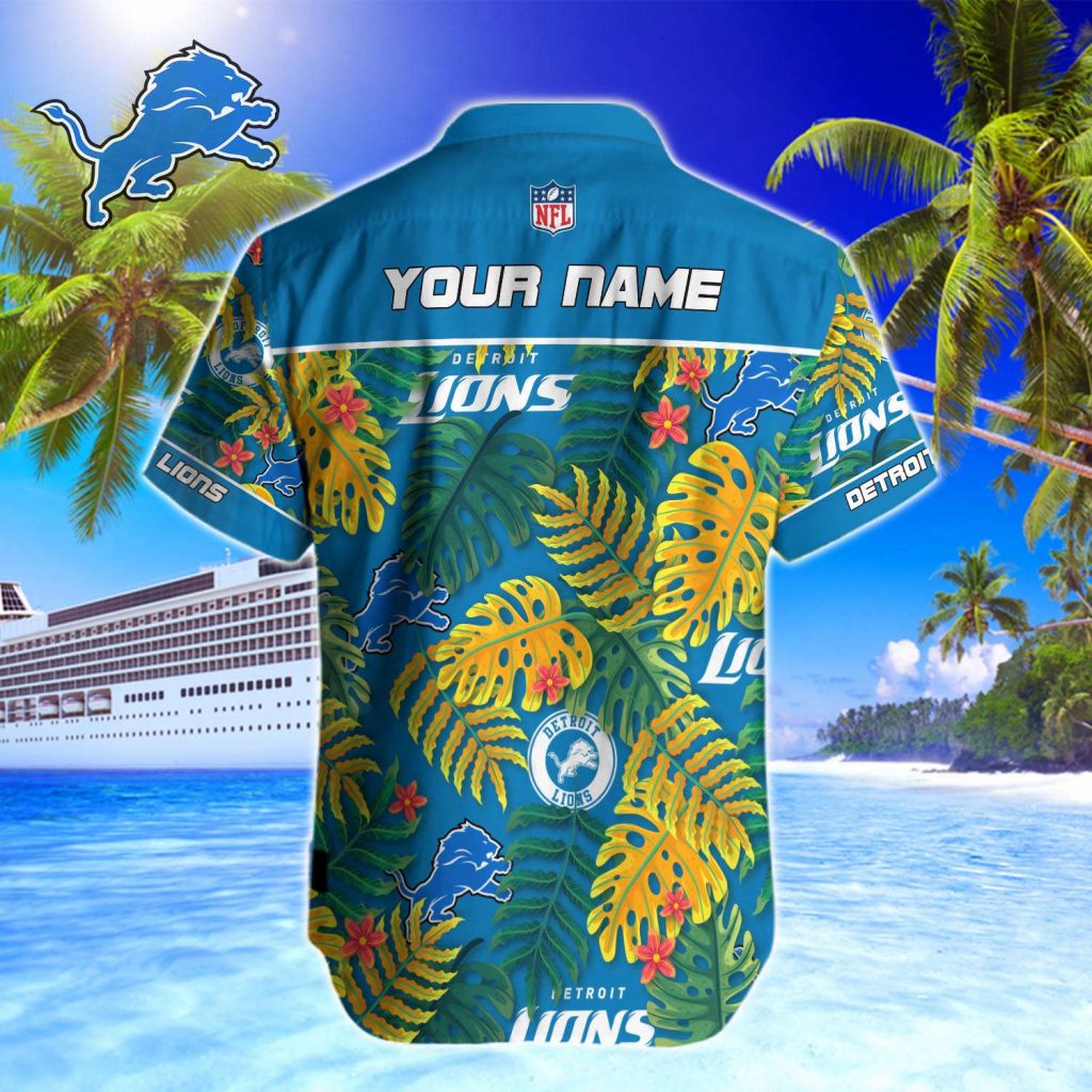 Detroit Lions Nfl-Hawaiian Shirt Custom 8