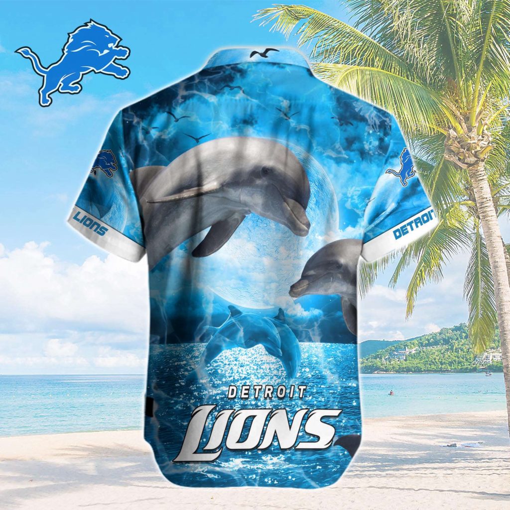 Detroit Lions Nfl-Hawaiian Shirt Custom 8