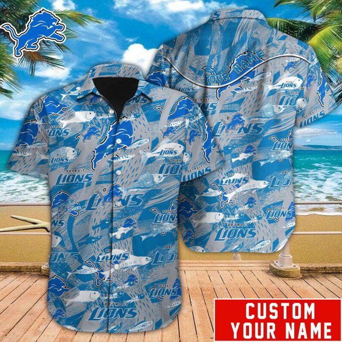 Detroit Lions Nfl-Hawaiian Shirt Custom 2