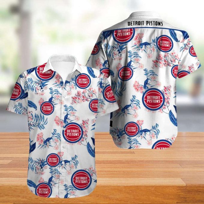 Detroit Pistons Hawaiian Shirt 1