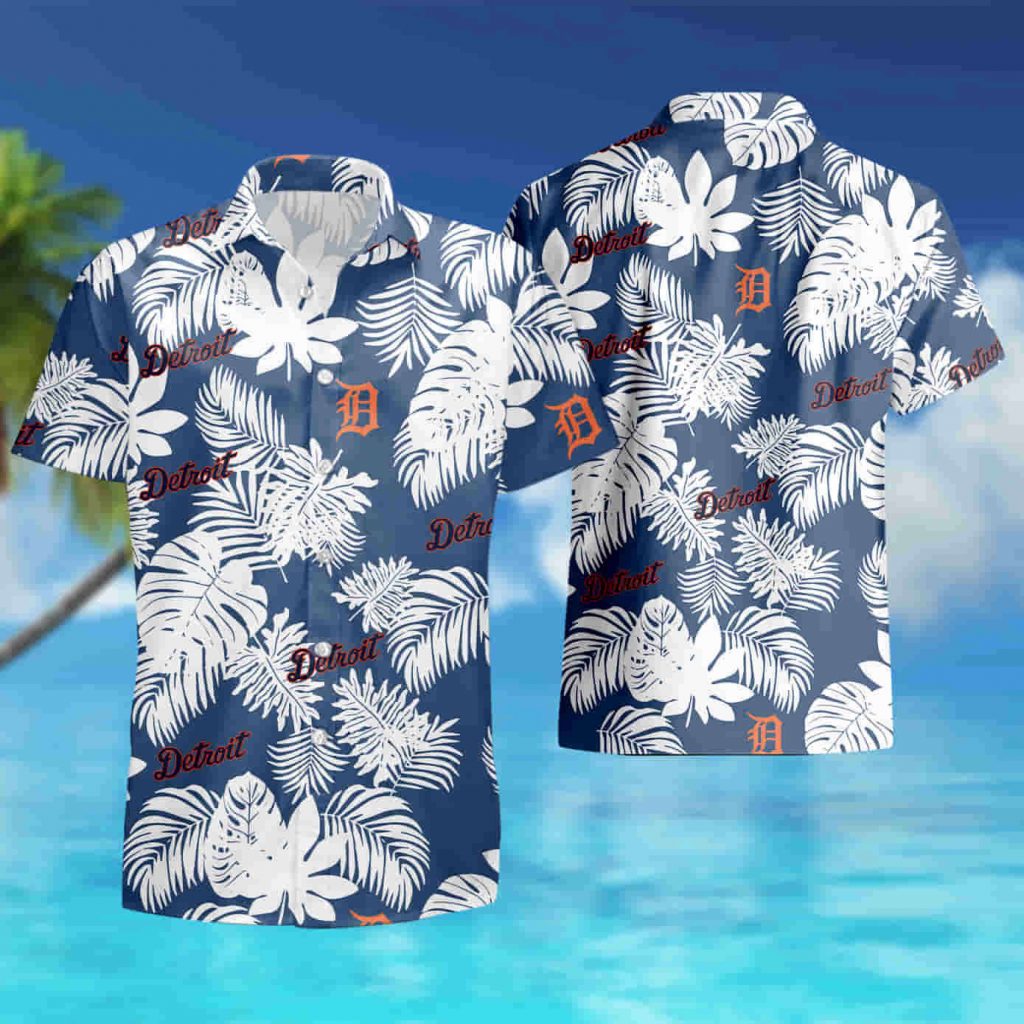 Detroit Tigers Logo Aloha Hawaiian Shirt Summer Shirt 10