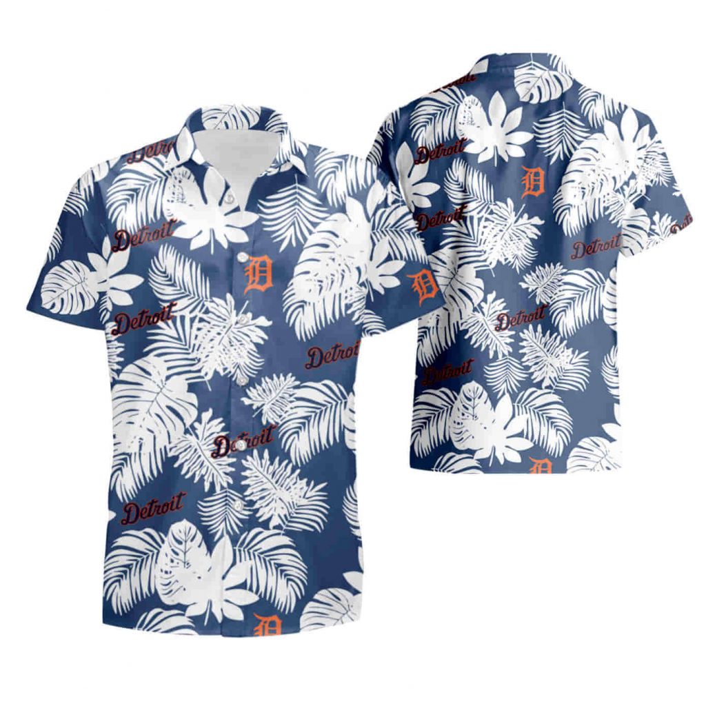 Detroit Tigers Logo Aloha Hawaiian Shirt Summer Shirt 12