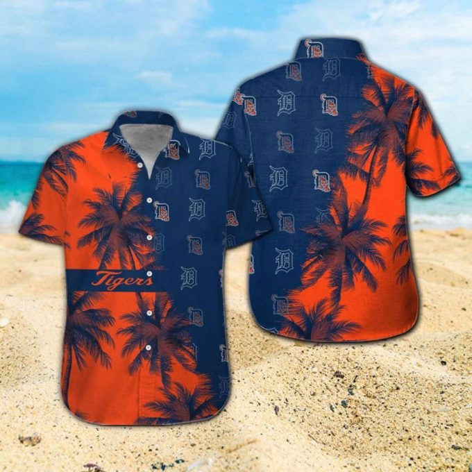 Detroit Tigers Short Sleeve Button Up Tropical Aloha Hawaiian Shirt Set For Men Women Gift For Fans 2