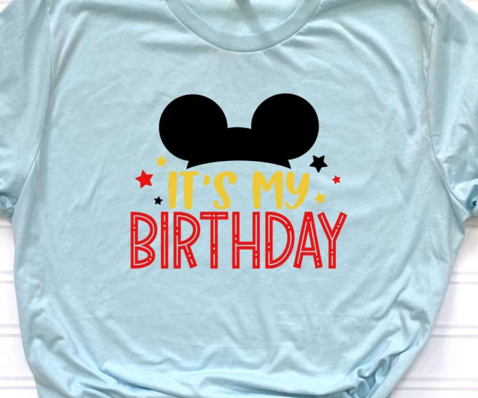 Disney Birthday Shirt: Mickey Mouse Tee For Boys Disneyland &Amp; Disneyworld Celebration 4