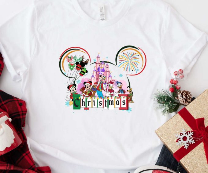 Disney Christmas T-Shirt: Mickey Ears Matching Family Trip Shirts New Year Gift 3