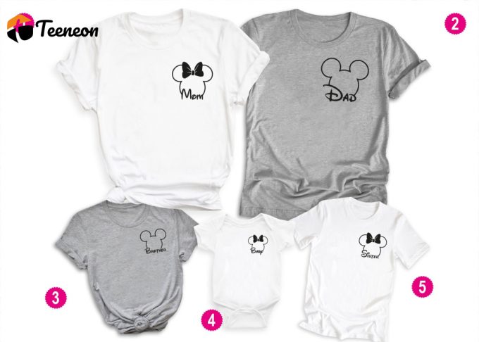 Disney Family Shirts, Mickey And Minnie Pocket Shirt, Disneyworld Family Shirts, Custom Disney Vacation Trip Shirts, Disneyland Custom Shirt 1