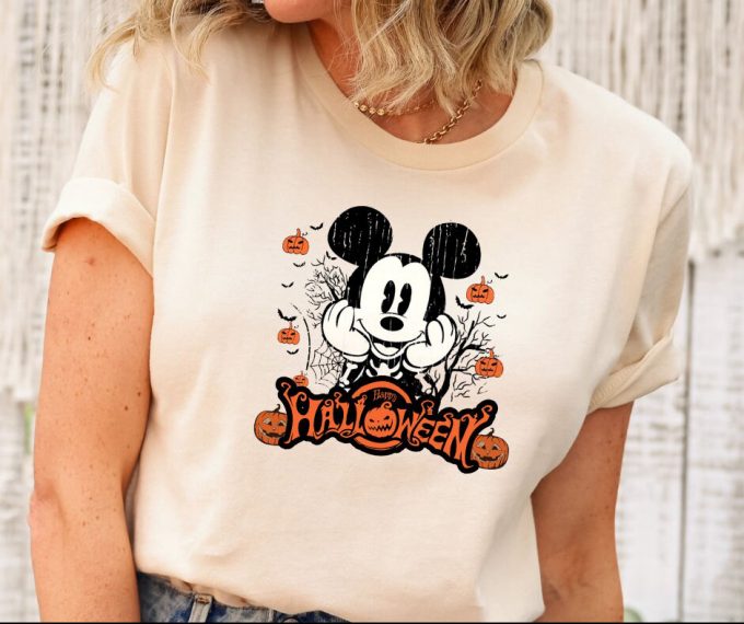 Disney Halloween Pumpkin Shirt Matching Ghost Mickey &Amp; Funny Options 3