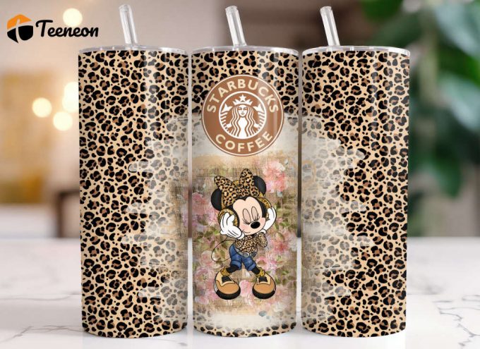 Disney Leopard Minnie Mouse Starbucks Coffee 20 Oz Tumbler 1