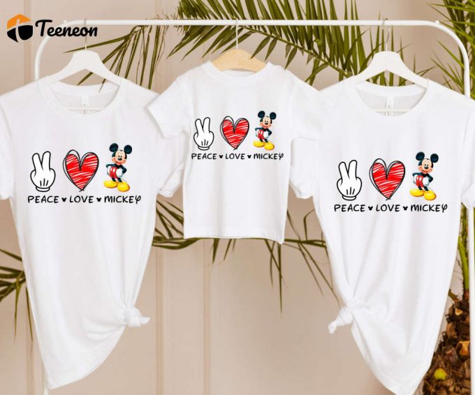 Disney Peace Love Shirts: Mickey &Amp;Amp; Friends For Your Memorable Disney Vacation 1