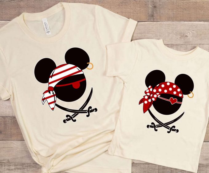 Disney Pirates Of Caribbean Shirts: Mickey &Amp; Minnie Pirates Matching Family &Amp; Disney Cruise Shirts 3