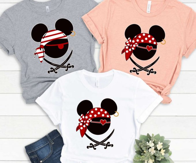 Disney Pirates Of Caribbean Shirts: Mickey &Amp; Minnie Pirates Matching Family &Amp; Disney Cruise Shirts 4