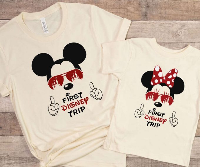 Disney Trip Shirt: Adults &Amp; Kids Matching Family Tees - Minnie &Amp; Mickey - Disney World &Amp; Disneyland 2